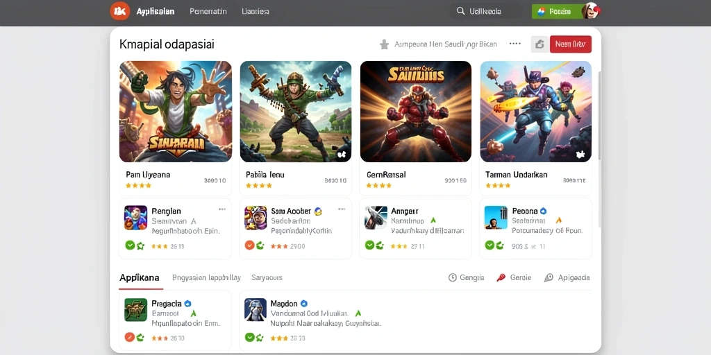 Antarmuka utama LION4D yang menarik dan informatif.