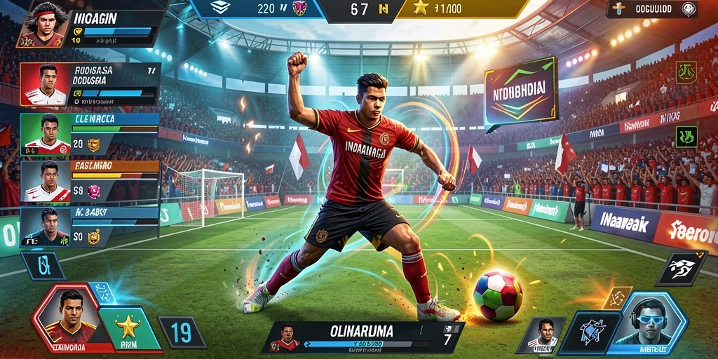 Tampilan antarmuka game yang bersih dan menarik.