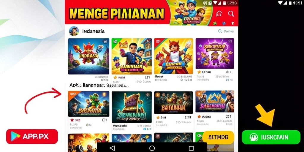 Screenshot aplikasi ROKOKBET menampilkan berbagai pilihan permainan.