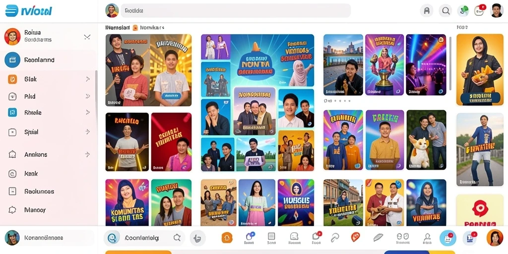 Tampilan antarmuka aplikasi yang menarik.