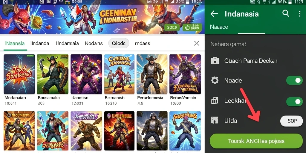 Screenshot 1: Tampilan antarmuka menarik dan mudah digunakan.