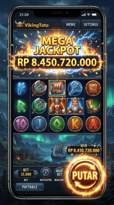 Cuplikan layar menu unduhan vikingtoto untuk perangkat Android